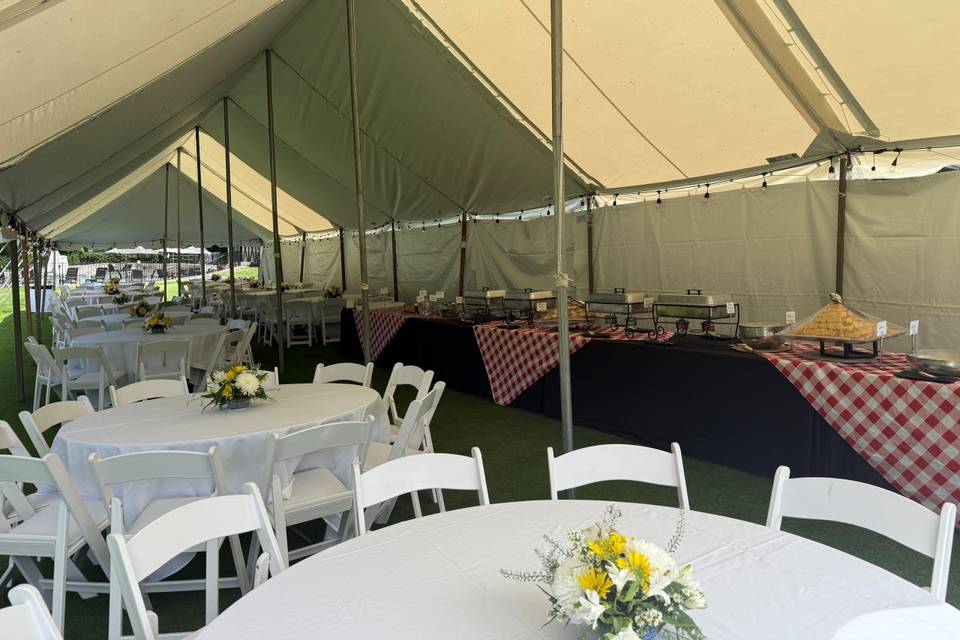Under Tent w/ Buffet
