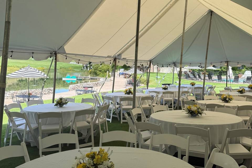 Under Tent