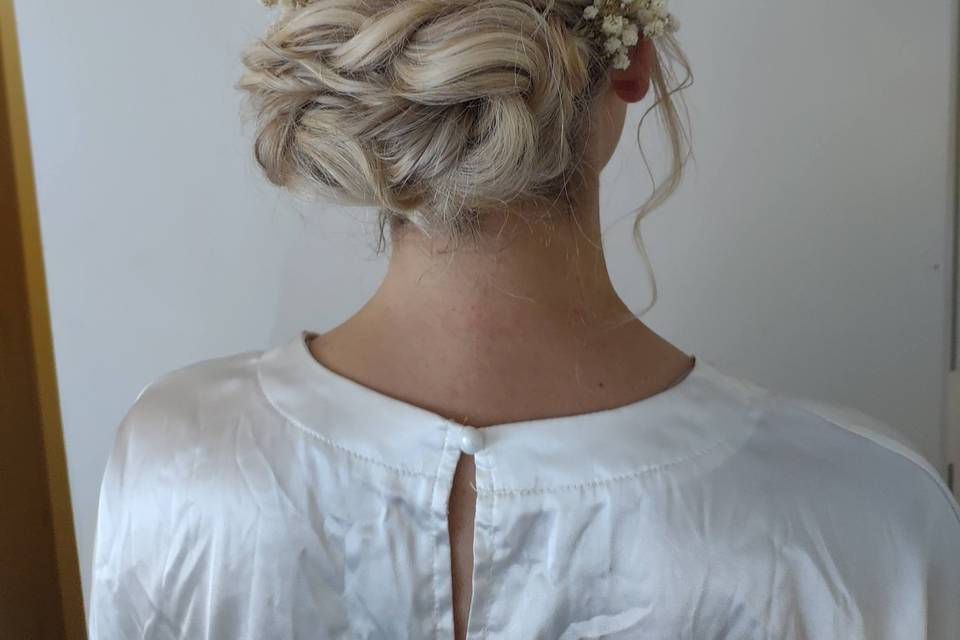 Beautiful bridal bun