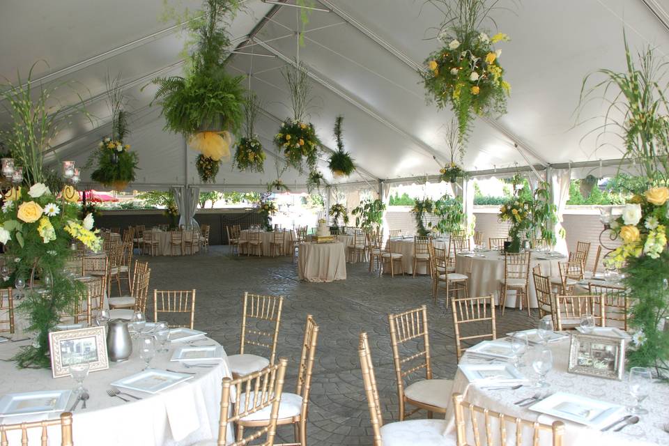 Tented Courtyard Reception