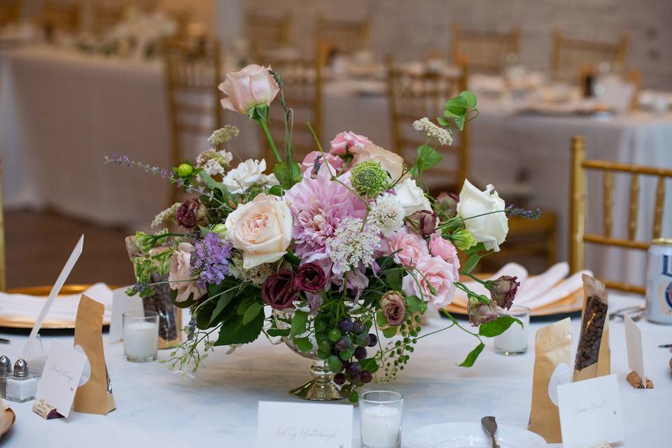 Full floral centerpiece