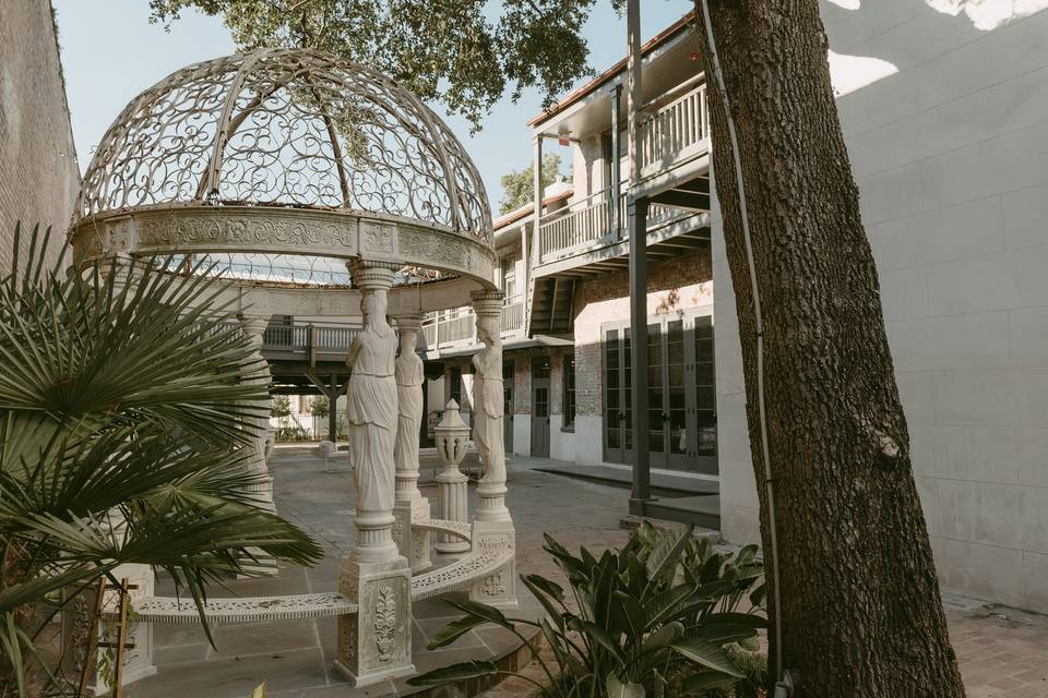 Courtyard and gazebo