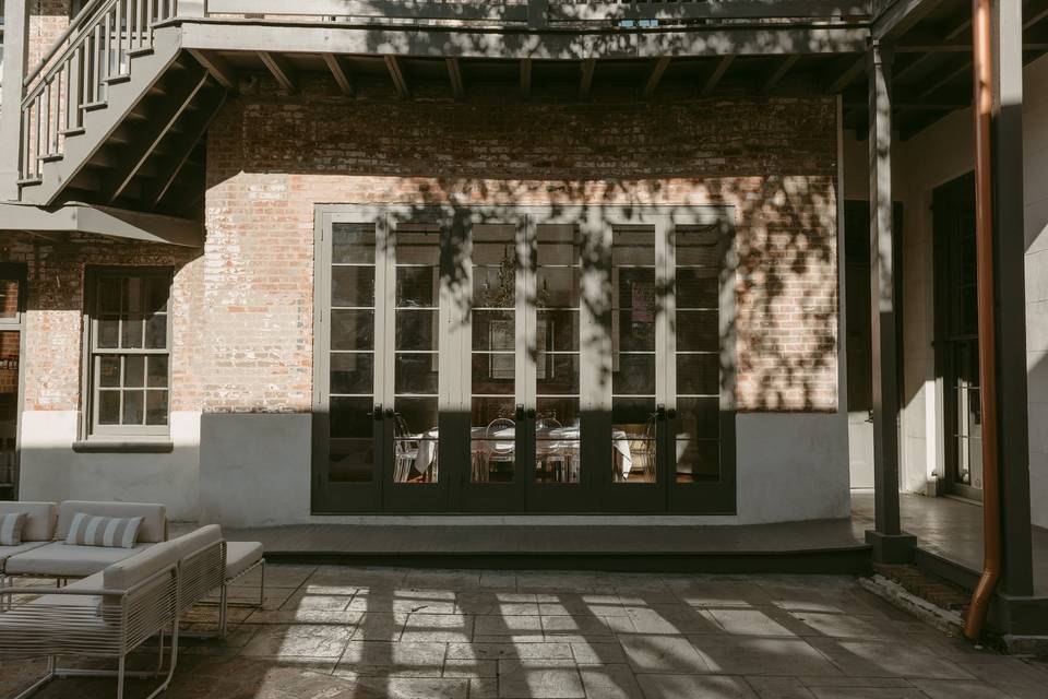 Dining Room from courtyard