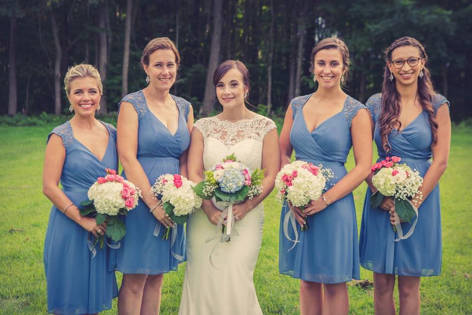 Styled bridal party