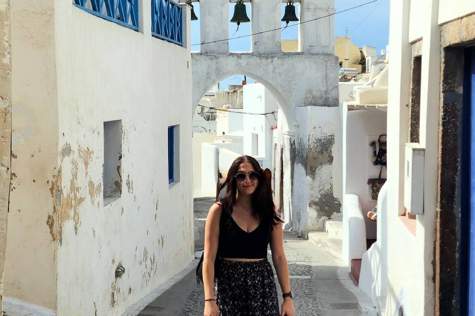 Touring in Santorini