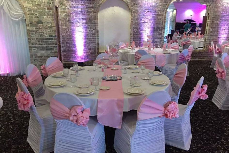 Pink themed decor