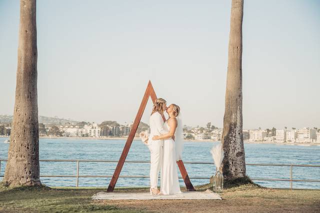 Beachside wedding