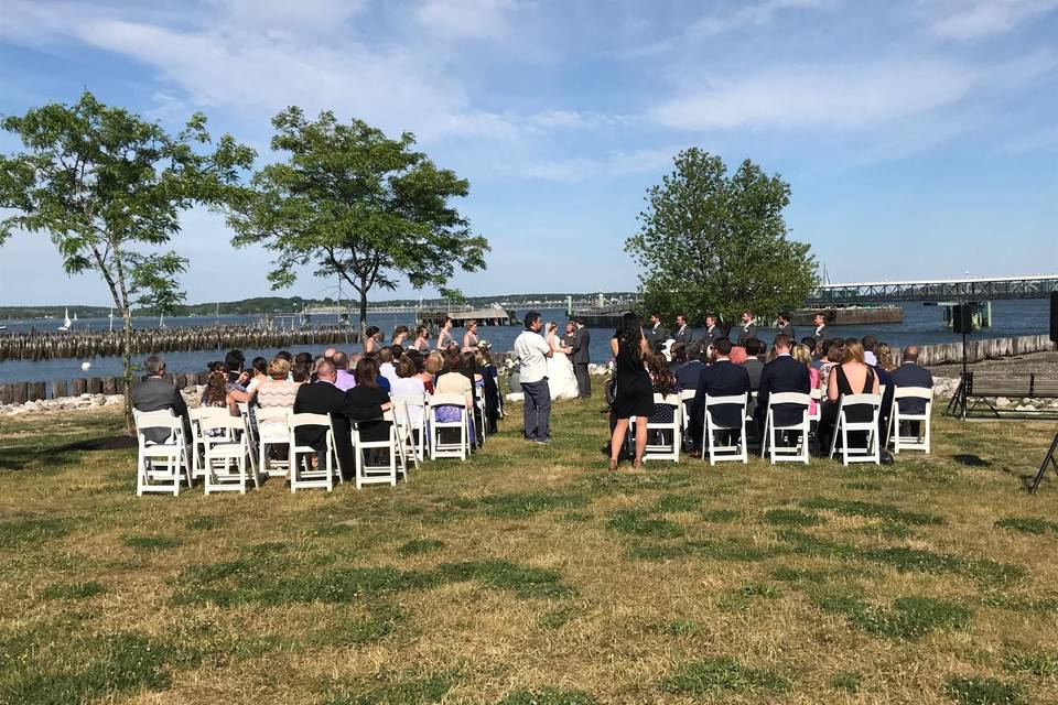 Moon tide garden in portland, maine on 06/16/18.