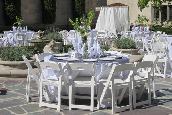 Outdoor reception area