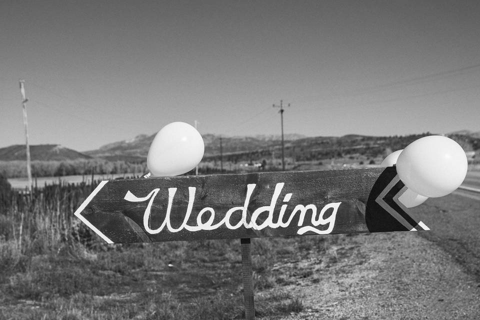 Wedding sign | Shutterfreek Photography