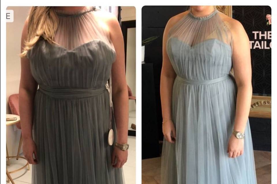 Bridesmaid before & after!