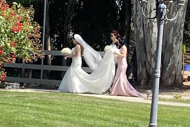 Here comes the bride