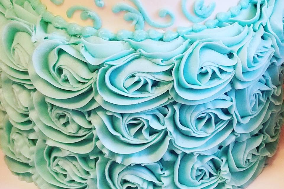 Floral designed cake