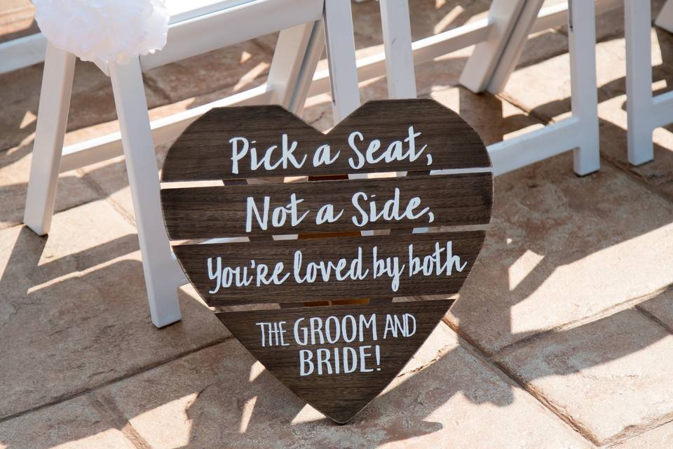 Wedding signage