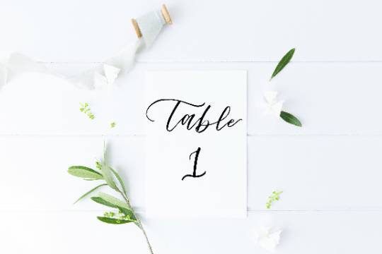 TABLE NUMBERS