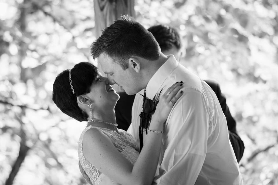 At the altar