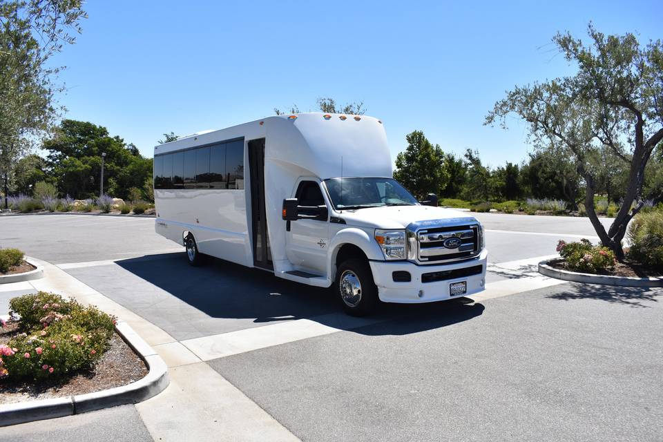 Luxury Limo Bus Wedding Party