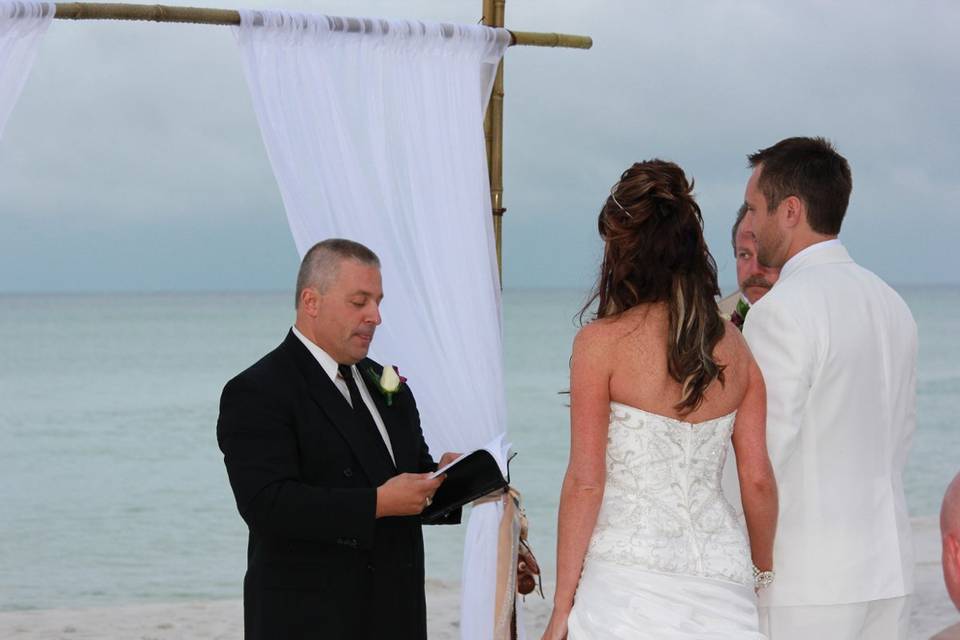 The officiant