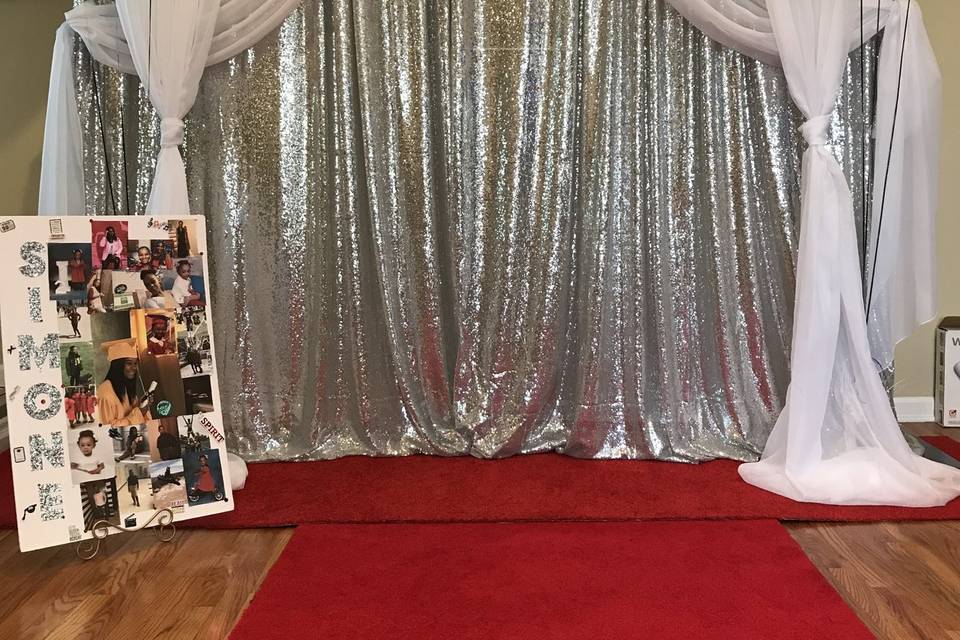 Custom backdrop