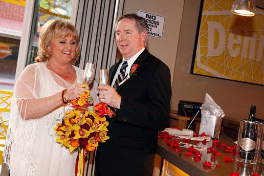 Denny's on Fremont Street puts booze, weddings and Elvis on the