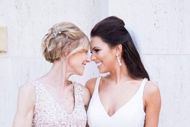 Bride and her mother