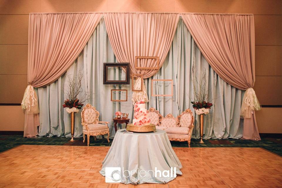 Event draping backdrop