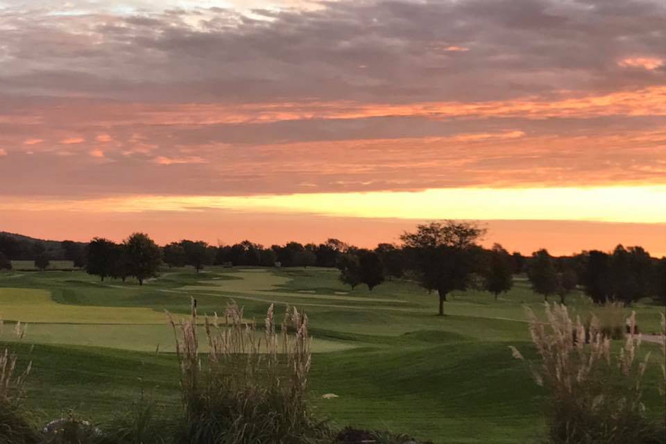 Sunset views on course