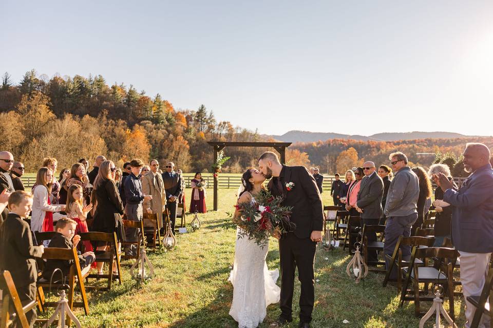 Ceremony at Fussell Farm