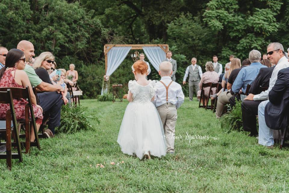 Ceremony at Fussell Farm