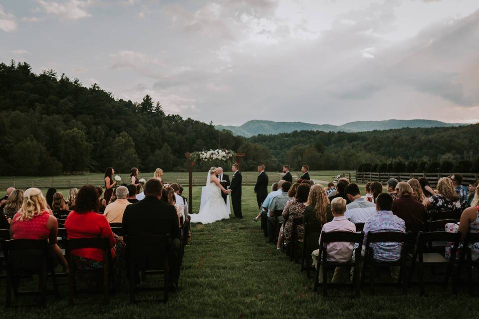 Ceremony at Fussell Farm