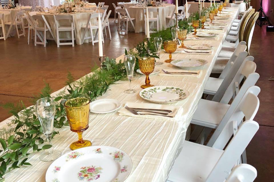 Bridal Table Scape