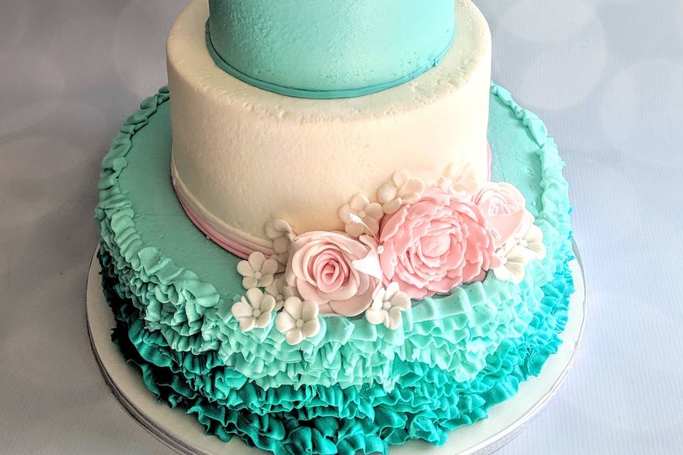 Teal Ombre Wedding