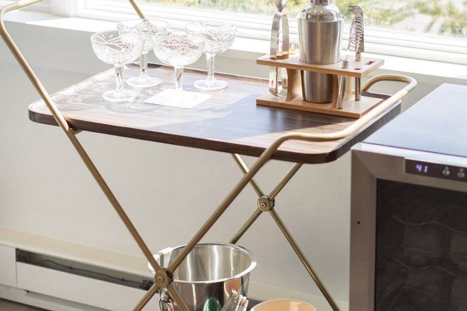 Studio bar cart