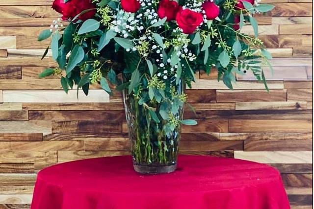 Arrangement with roses