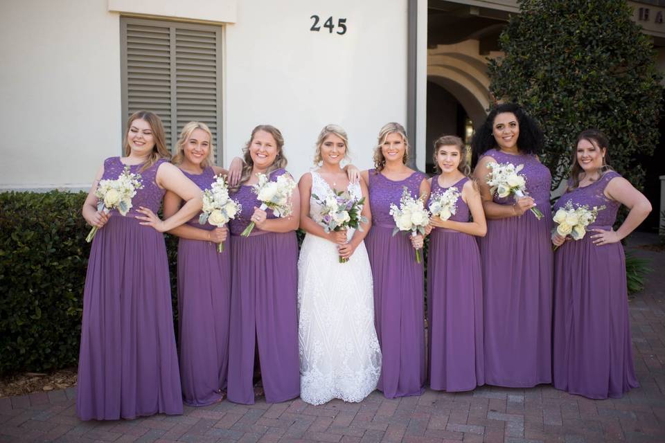 Bride & Bridesmaids