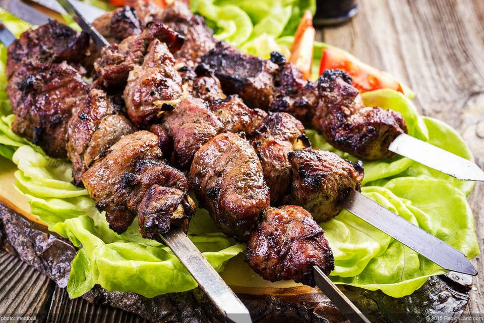 Beef kebabs