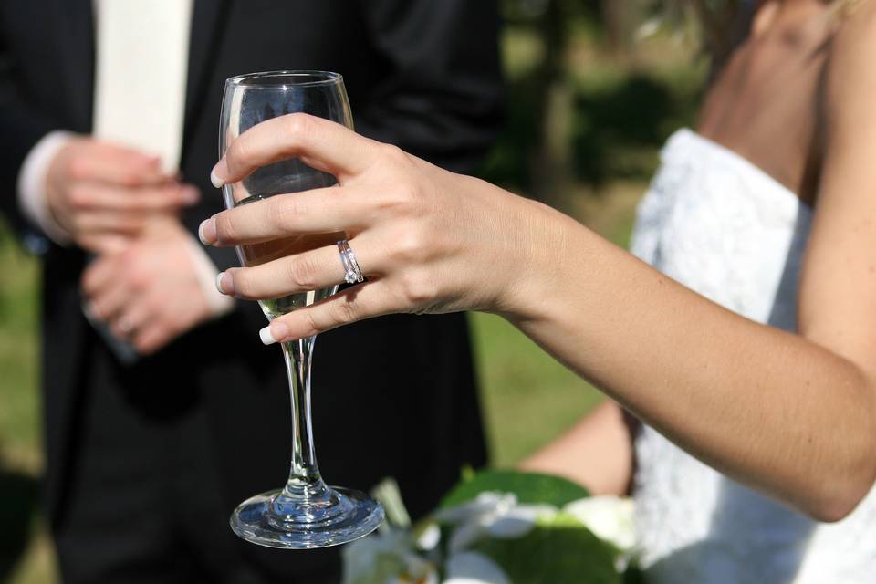 Outdoor wedding ceremony