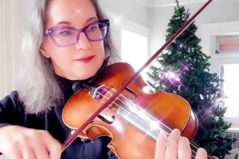 Christmas violin