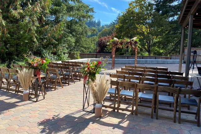 Ceremony in Miller Garden