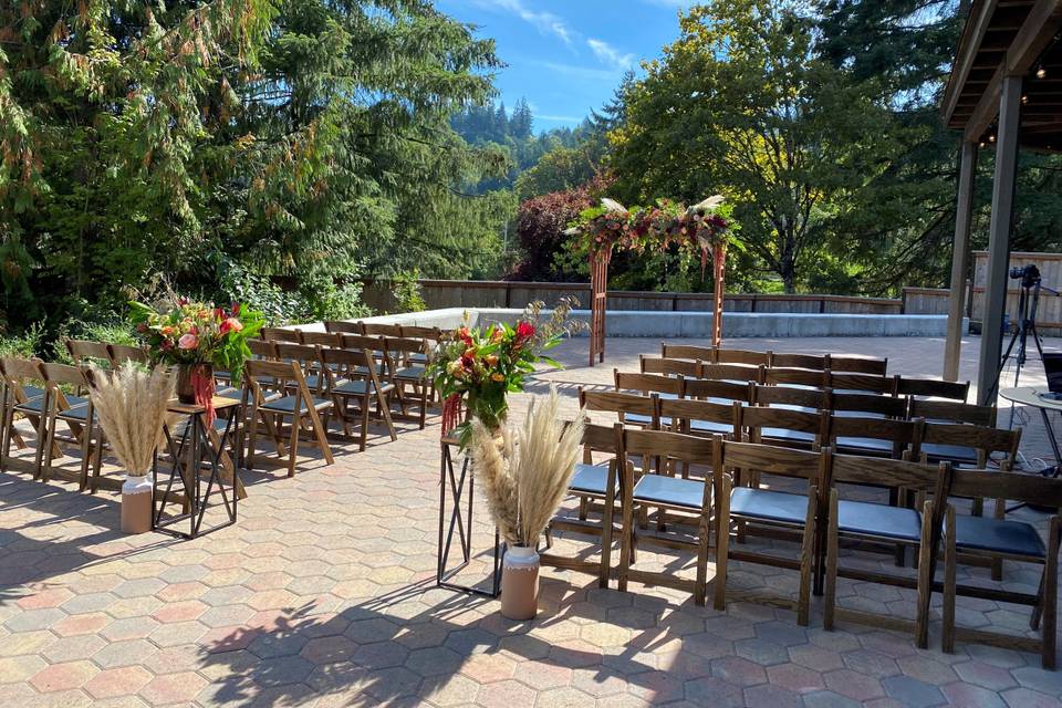 Ceremony in Miller Garden