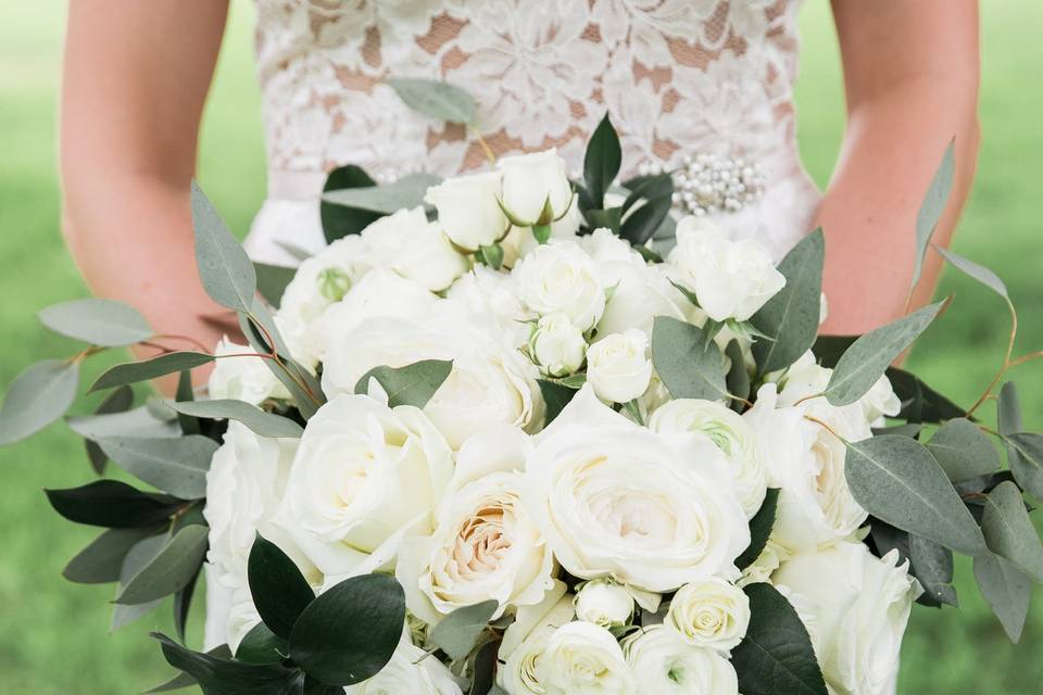 White wedding bouquet