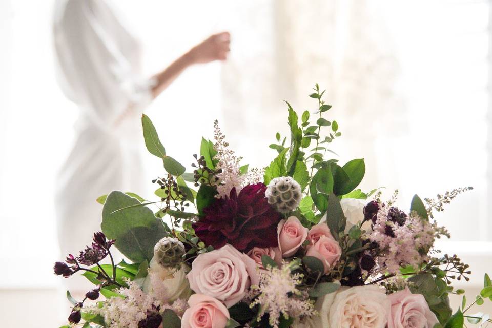 Bouquet on the table