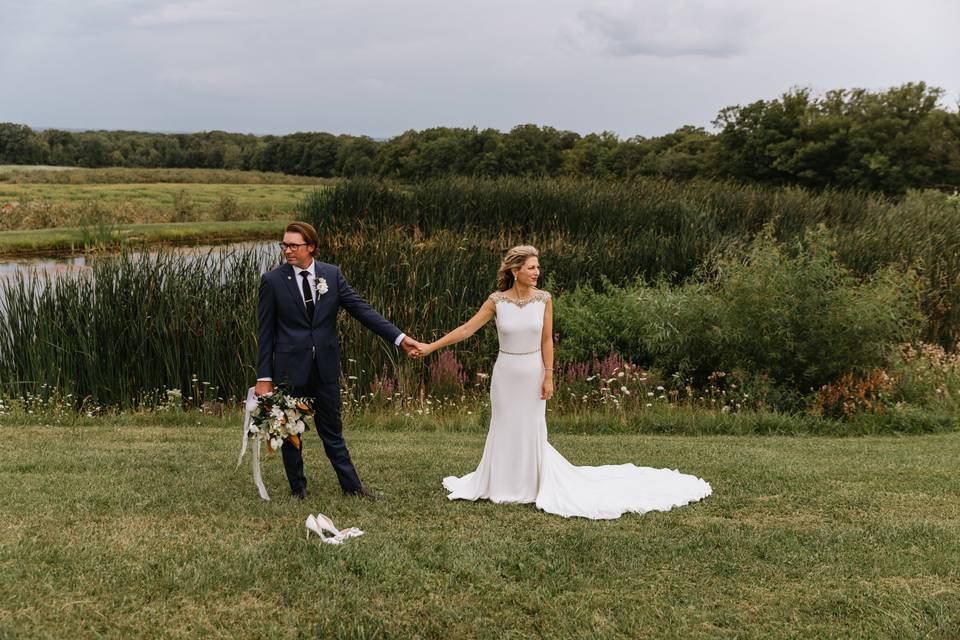 Bride and groom portraits