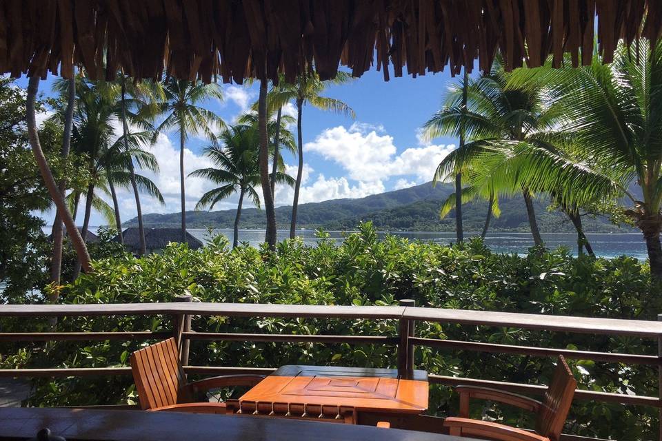 Poolside views in Le Taha