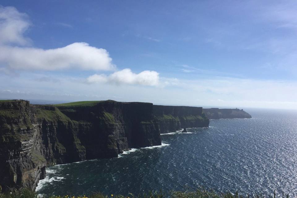 Cliff views in Ireland