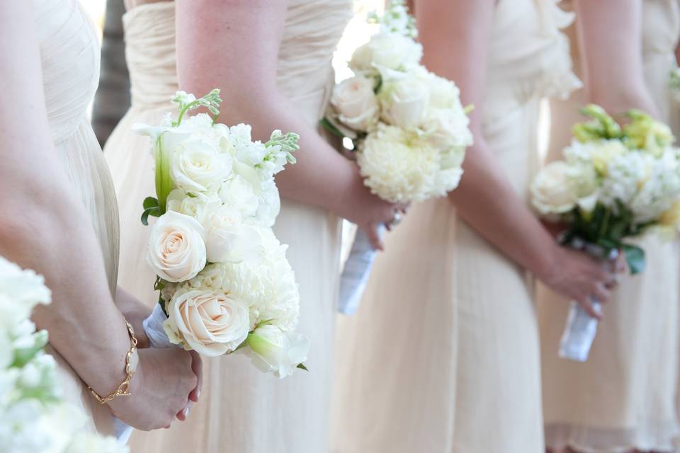 White bouquets