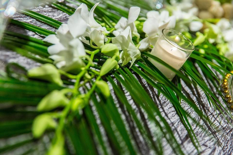 White flowers