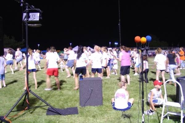 SoundGate Productions is an excellent choice for your large corporate gatherings. This photo is from the American Cancer Society's Relay for Life, which is an all-night relay to raise money for the American Cancer Society. SoundGate kept things going for over 12 hours!