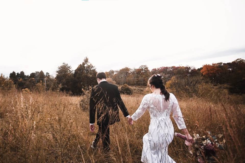 Tall Grass and Newlyweds