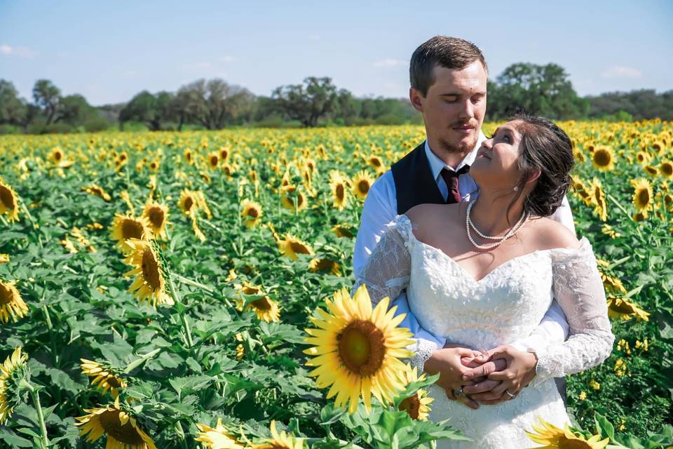 In the fields